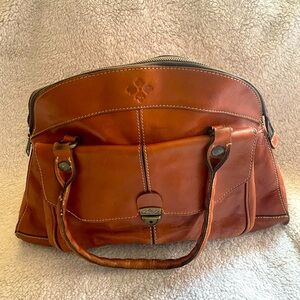 Vintage Patricia Nash Italian Leather Brown purse.